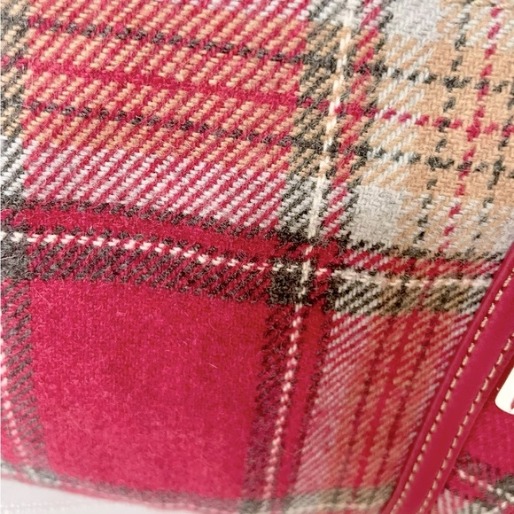 💖FOSSIL Plaid Pink Handbag💖 - Picture 4 of 14